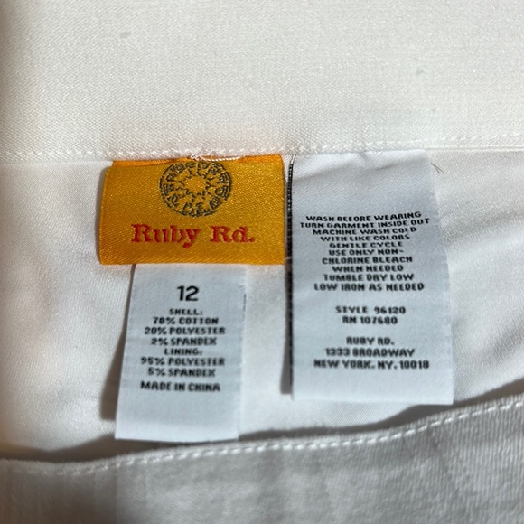 Ruby Rd. Cream Mini Skirt - Picture 4 of 4